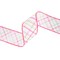 LaRibbons Wired Ribbon | White w/ Pastel Pink and Green Bias Plaid | 10 Yard Roll